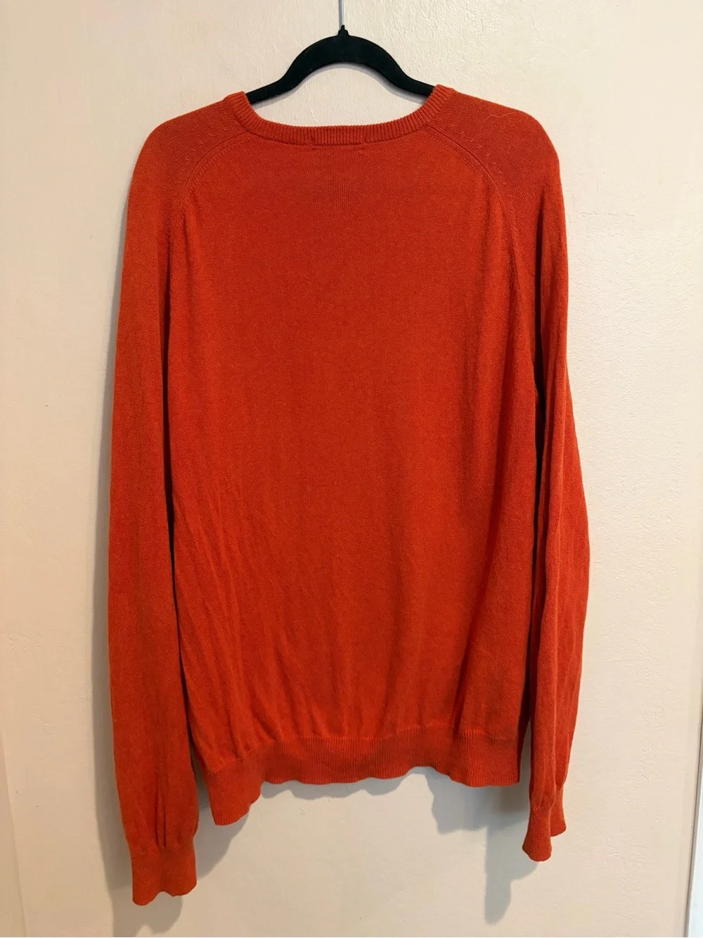 Vintage J. Crew Men’s Autumn Orange Crew Sweater, Big & Tall, Thanksgiving